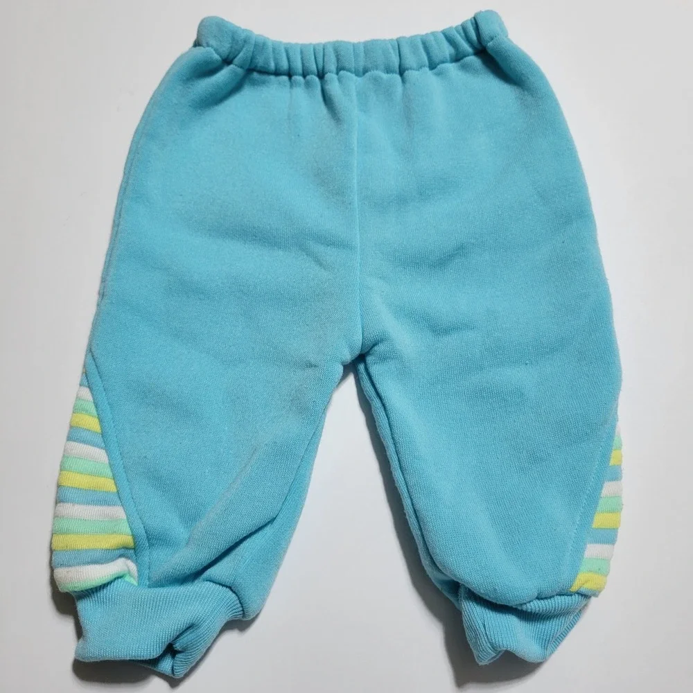 Vintage Disney Babies Bambi Collection Striped Fleece Set CATTON BROS 0-6 Months